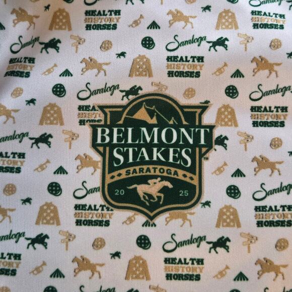 Novus Other - Belmont Stakes 2025 Saratoga NY Horse Race Track Event Staff Polo Unisex Large